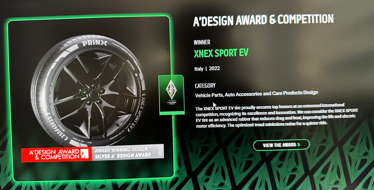 235/55R19 Prinx Xnex Sport EV Tyre- Multiple Award Winning EV Tyre