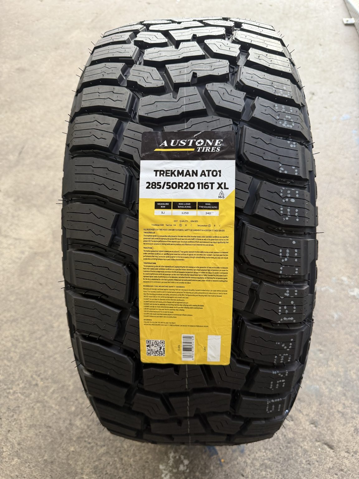 285/50R20 AUSTONE TREKMAN AT01 - All Terrain Tyre