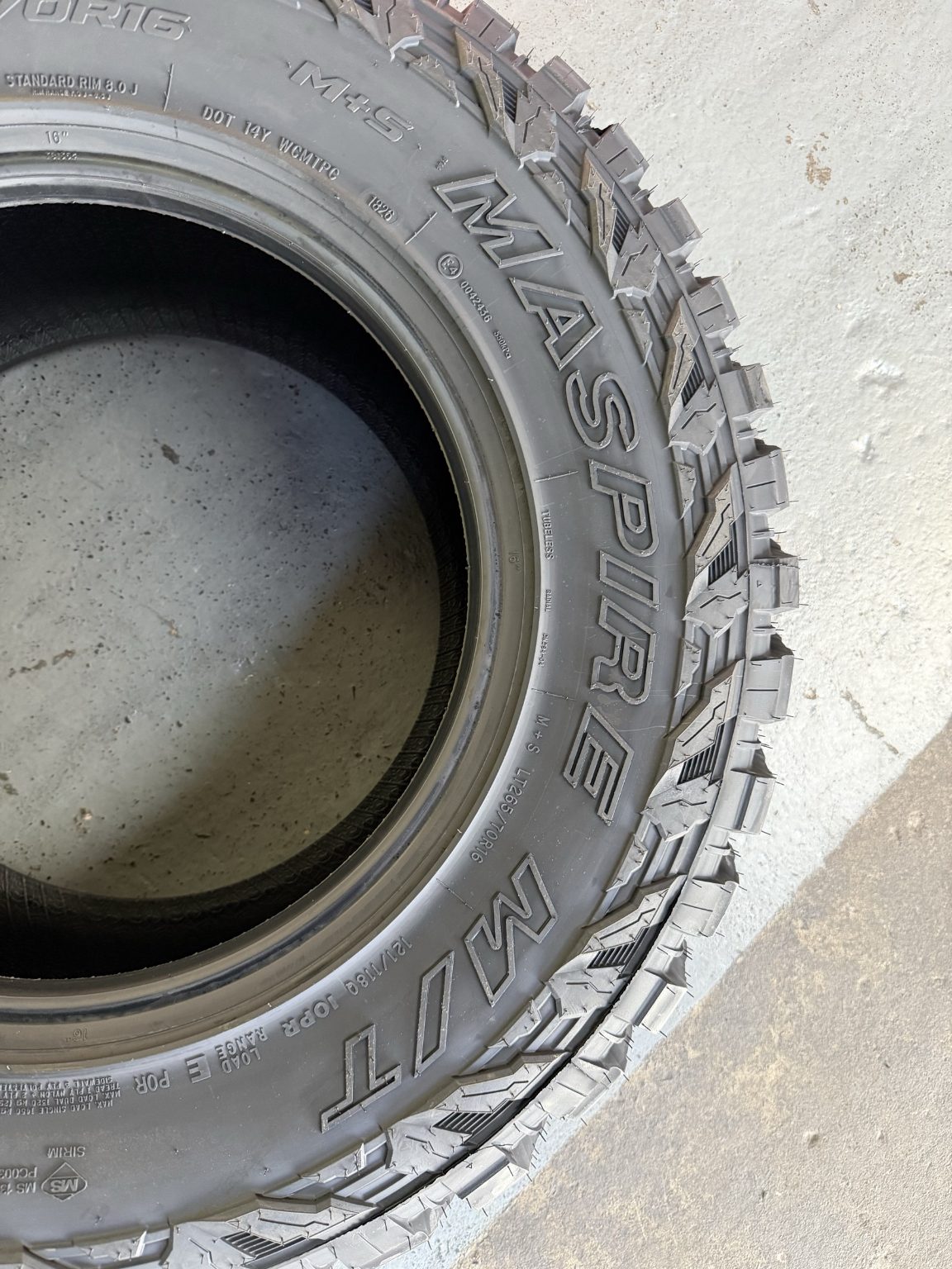 265/70R16 CSR MASPIRE M/T TYRE