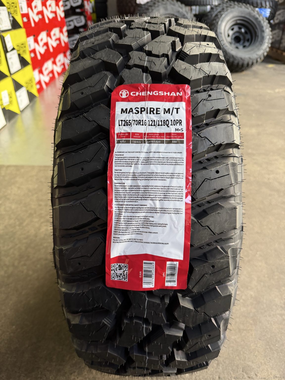 265/70R16 CSR MASPIRE M/T TYRE