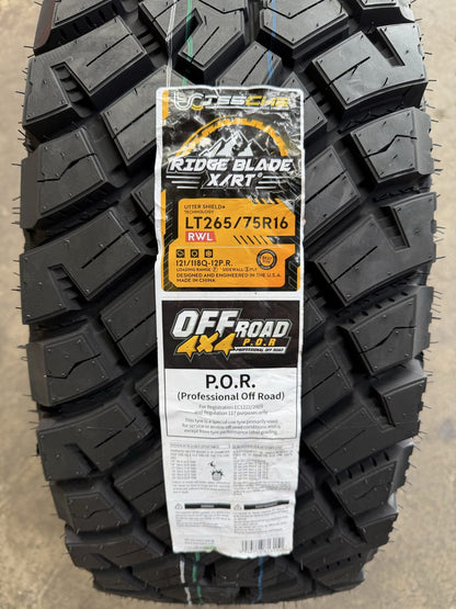 265/75R16 Tesche Ridgeblade X/RT Tyre (Winner of 2025 German Red Dot Award)