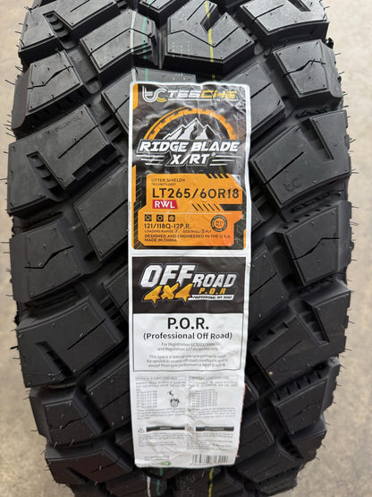 265/60R18 Tesche Ridgeblade X/RT Tyre (Winner of 2025 German Red Dot Award)