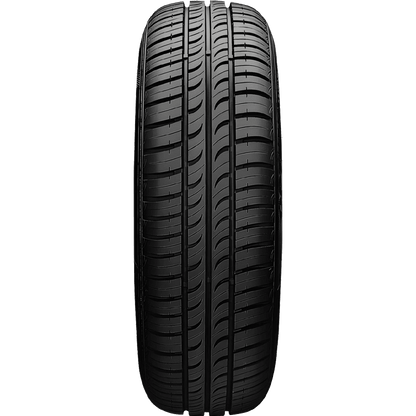 Car tire with tread pattern on a transparent background