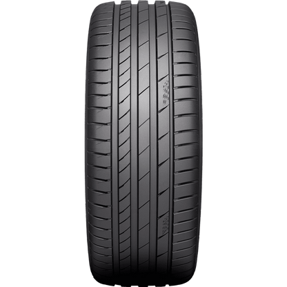 Car tire with tread pattern on a transparent background