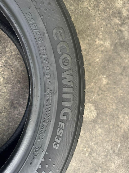 215/55R17 Kumho ES33 Ecowing 94V Tyre – Quiet, Fuel-Efficient All-Season Passenger Tyre
