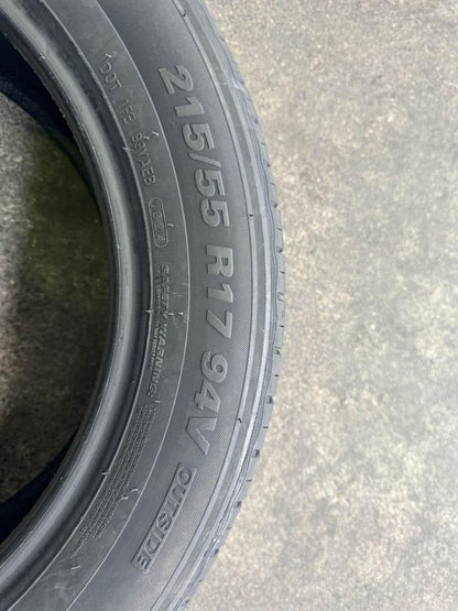 215/55R17 Kumho ES33 Ecowing 94V Tyre – Quiet, Fuel-Efficient All-Season Passenger Tyre