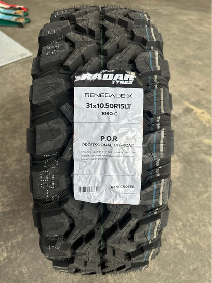 31x10.5R15 RADAR RENEGADE X TYRE